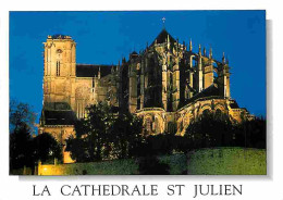 72 - Le Mans - La Cathédrale Saint Julien - Vue De Nuit - CPM - Voir Scans Recto-Verso - Le Mans