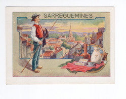 Chromo ALSACE SARREGUEMINES TB Pub: Chocolat J. Moreau Auxerre 107 X 75 Mm 2 Scans RR - Autres & Non Classés
