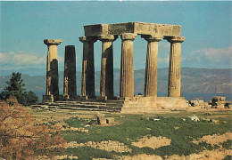 Grèce - Corinthe - Kórinthos - Ancienne Corinthe - Le Temple D'Apollon Vu Du Sud-Ouest - Carte Neuve - CPM - Voir Scans  - Grèce