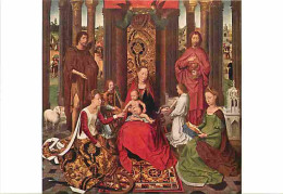 Art - Peinture Religieuse - Hans Memling - Le Mariage Mystique De Sainte Catherine - CPM - Voir Scans Recto-Verso - Tableaux, Vitraux Et Statues