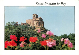 42 - Saint Romain Le Puy - Le Pic Et Le Prieuré (Xème Siècle) - Fleurs - CPM - Voir Scans Recto-Verso - Other & Unclassified