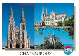36 - Chateauroux - Eglise Saint-André - Multivues - Blasons - CPM - Voir Scans Recto-Verso - Chateauroux