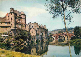 12 - Espalion - Le Vieux Palais Et Le Pont Rouge - CPM - Voir Scans Recto-Verso - Espalion