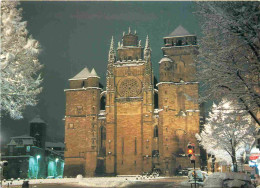 12 - Rodez - Cathédrale Notre Dame - Hiver - Neige - CPM - Voir Scans Recto-Verso - Rodez