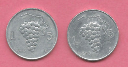 2 Monete Da Lire 5 Anni 1949 E 1950 FDC - 5 Liras