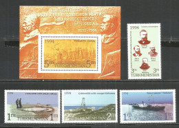 Turkmenistan 1994 Year, Mint Stamps MNH (**) Mi. # 36-39+blc - Turkmenistán
