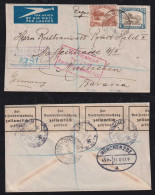 South Africa 1937 Censor Registered Airmail Cover JOHANNESBURG X MUNICH Germany - Storia Postale