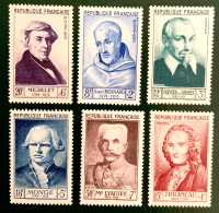 1953 FRANCE N 945 A 950 - SERIE PERSONNAGES CÉLÈBRES - NEUFS** - Unused Stamps