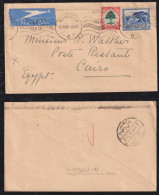 South Africa 1937 Airmail Cover JOHANNESBURG X CAIRO Egypt - Cartas