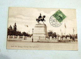Carte Postale Ancienne : Carl XV Staty , Kungl. Djurgärden., Stamp 1912 - Suède