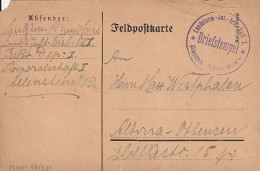 Feldpostkarte - Landsturm Inf.-Ers.Batl. I Allenstein Rekrutendepot - 1915 (69445) - Covers & Documents