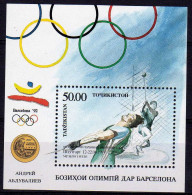 Tajikistan 1993 Year, Mint Block MNH (**) Mi. # Blc.03a  Olympics - Tagikistan