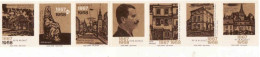 Czech Republic, 7 X Matchbox Labels, Petr Bezruč 1867 - 1958, Czech Poet - Luciferdozen - Etiketten