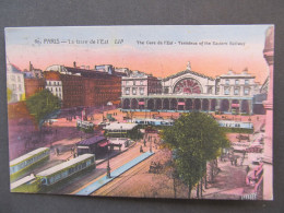 AK PARIS 1926 Gare De L'Est // P9096 - Trasporto Pubblico Stradale