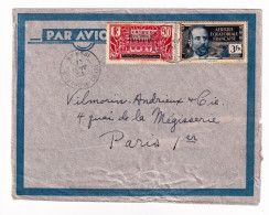 Lettre A.E.F. 1939 Bangui Timbre Victor Liotard 3F Oubangui-Chari République Centrafricaine - Lettres & Documents