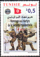 2018 -Tunisie- Hommage Aux Martyrs De La Sécurité Présidentielle  - 1V Série Complète - MNH***** - Tunisia