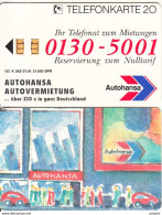 GERMANY - Autohansa(K 362), Tirage 21000, 07/91, Min - K-Series: Kundenserie
