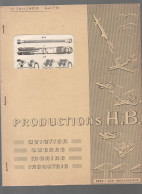 Issy Les Moulineaux  , Catalogue Pièces Mécanique  HB  Aviation Guerre Marine Industrie    (CAT7207) - Werbung