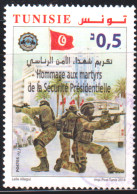 2018 -Tunisie- Hommage Aux Martyrs De La Sécurité Présidentielle  - OBLI - Militaria