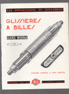Paris  , Catalogue Pièces Mécanique  ADR  Glissières à Billes      (CAT7208) - Publicités