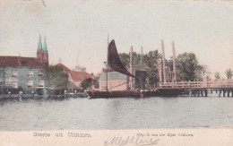 1850181Uithoorn, Groete Uit Uithoorn (poststempel 1907)(minuscuul Vouwtje In De Hoeken) - Sonstige & Ohne Zuordnung