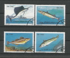 St Tome E Principe 1996 Fish Y.T. 1264EB/1264EE (0) - Sao Tomé E Principe
