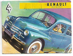 Publicite Voiture Renault 4 Cv 1958 12 Pages 135mm X 105 Mm N0174 - Andere & Zonder Classificatie