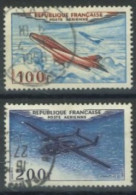 FRANCE - 1954 - AIR PLANES STAMPS SET OF 2, USED - Oblitérés