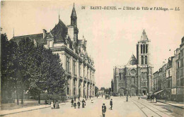 93 - Saint Denis - L'Hotel De Ville Et L'Abbaye - Animée - CPA - Voir Scans Recto-Verso - Saint Denis