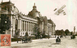 75 - Paris 08 - Biplan H Farman Au Dessus Du Petit Palais - Aviation - Avions - CPA - Oblitération Ronde De 1910 - Voir  - District 08