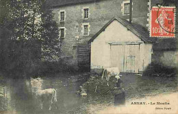 58 - Annay - Le Moulin - Animée - Vaches - CPA - Voir Scans Recto-Verso - Andere & Zonder Classificatie