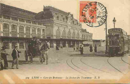 69 - Lyon - Gare Des Brotteaux - La Station Des Tramways - Animée - Superbe Oblitération - CPA - Voir Scans Recto-Verso - Autres & Non Classés