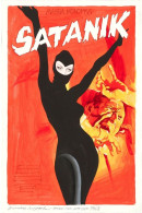 Cinema - Satanik - Magda Konopka - Illustration Vintage - Affiche De Film - CPM - Carte Neuve - Voir Scans Recto-Verso - Affiches Sur Carte