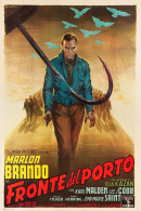 Cinema - Fronte Del Porto - Marlon Brando - Illustration Vintage - Affiche De Film - CPM - Carte Neuve - Voir Scans Rect - Afiches En Tarjetas