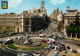 Espagne - Espana - Madrid - La Cibeles Y Calle De Alcala - Automobiles - Bus - CPM - Voir Scans Recto-Verso - Madrid