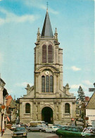 Automobiles - Montfort L'Amaury - L'église Saint Pierre - CPM - Voir Scans Recto-Verso - Voitures De Tourisme