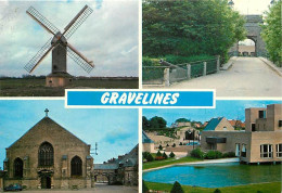 59 - Gravelines - Multivues - Le Moulin - L'Arsenal - Centre De Culture Arts Et Loisirs - L'Eglise Et La Grande Citerne  - Gravelines