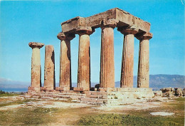 Grèce - Corinthe - Kórinthos - Ancienne Corinthe - Le Temple Archaïque D'Apollon - Carte Neuve - CPM - Voir Scans Recto- - Griechenland