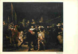 Art - Peinture - Rembrandt Harmensz Van Rijn - La Ronde De Nuit - Amsterdam - Rijksmuseum - CPM - Voir Scans Recto-Verso - Peintures & Tableaux