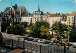 10 - Troyes - Vue Sur Le Jardin De La Préfecture Et Eglise St-Urbain - Automobiles - CPM - Etat Léger Pli Visible - Voir - Troyes