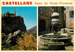 04 - Castellane - Multivues - Fontaine - Flamme Postale De Castellane - CPM - Voir Scans Recto-Verso - Castellane