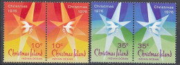 CHRISTMAS ISLAND 65-68,unused (**) Christmas 1976 - Christmas Island