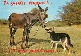 Animaux - Anes - Carte Humoristique - Chiens - Carte Neuve - CPM - Voir Scans Recto-Verso - Donkeys