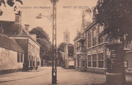 1854176Groet Uit Velsen, Dorpsplein Met Raadhuis (zie Hoeken) - Other & Unclassified