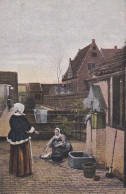 1854	194	Schilderij, Pieter De Hooch. Hollandsche Binnenplaats. - Peintures & Tableaux
