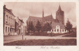 185468Wouw, Kerk En Raadhuis (minuscule Vouwen In De Hoeken) - Altri & Non Classificati