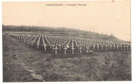 MILITARIA  AISNE VAUXAILLON CIMETIERE NATIONAL DES SOLDATS TOMBES AU CHEMIN DES DAMES - CORRESPONDANCE FROID - 13° - 20° - War Cemeteries