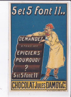 PUBLICITE : Chocolat Jules Damoy Et Compagnie - Très Bon état - Publicité
