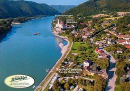 1 AK Österreich / Niederösterreich * Blick Auf Schönbühel An Der Donau Im Hintergrund Schloß Schönbühel Luftbildaufnahme - Sonstige & Ohne Zuordnung
