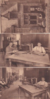 1859106 Aveugles Au  Travail à Exposition-Atelier De Cannage Des Chaises-Chaisiers Au Travail (3 Kaarten) - Otros & Sin Clasificación